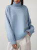 Kadın Örgü Tees Ladies Marka Sonbahar Kış Kazak Kadınlar Büyük Boy Gevşek Kalın Sıcak Kazak Günlük Örgü Jumper Chic Women Sweater Top 221007