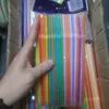 Engångskoppar Straws Plastic 100-3600 PCS 5 Färg för Party Straw Kitchenware Bar Home Shops Beverage Drink Rietjes Drop 221007