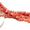Beads Wholesale Gravel Shape Dye Pink Natural Coral 5-8 Mm Stone For Jewelry Making DIY Bracelet Necklace Strand 34''