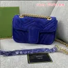 디자이너-벨벳 가방 핸드백 여성 유명한 숄더백 럭셔리 핸드백 지갑 체인 패션 크로스 바디 백 22x7x14cm