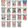 Large Canvas Christmas Decorations Santa Sack 50x70cm Bag Kids Xmas Red Present Bag Home Decoration Reindeer 500pcs sea shipping DAT496