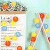 Strings Fairy Garlands LED String Light Room Decoration Lights 2M 3.5CM Dia Cotton Balls Lanterns For Christmas Party Battery KQ