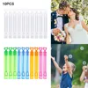 Décoration de fête 10pcs jouets pour enfants tube bouteille de savon bulle pour mariage anniversaire baguette amour coeur cadeaux jouer