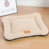 Köpek Sandığı Yatak Yıkanabilir Köpek Yatak Büyük Köpekler İçin Deluxe Kalın Pazen Kabarık Rahat Kenne Pad Slip Anti-Slatch Anti-Slatch Pet Uyku Mat