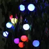 Stringhe Homixs 5M 20pcs 4CM Big Ball Led String Light Filo nero Outdoor Ghirlanda di Natale Fata Giardino Stellato Luci 110V 220V