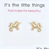 Stud Cute Earrings Alloy Exquisite Gold Sier Colors Stud Womens Pegasus Charming Card Jewelry Gifts For Girls Drop Delivery 20 Bdehome Dhhqp