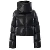 Dames Down Parkas Winter Oversized Black Bubble Coats Women Fashion Zipper Sjaal Collar Puffer Short Jackets High Street Outdarse Casual Parka 221007