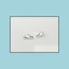 Stud Fashion Women Antlers Ear Studs 925 Sterling Sier Cute Deer Horn Stud Earrings Girls Birthday Gifts Ladies Sieraden Es8 YYDHHOME DHEF6