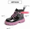 Boots Fashion Kids for Girls British Style Child Toddler Girl Combat Warm Waterproof Boys High 1-15 Years Old 221007