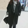 Womens Wool Blends Fashion Long Coat Winter Coat Women Casaco feminino girl wool coat manteau femme stack