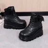 Boots Luxury Fress New Ladies High Platform Boots Fashion вампиры крылья клинеджи высокие каблуки лодыжка сапоги женские туфли Goth Goth Woman J220923