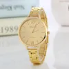 Armbanduhr Gold Watch Women Watches Damen Kreatives Stahl -Frauenarmband weibliche Uhr Relogio Feminino Montre Femme