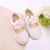 Sapatos planos Baby Girl Leather Flowers Princesa Spring Autumn Dance Wedding Party