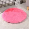 Alfombrilla de cama para perros de felpa, cálida, esponjosa, redonda, para cachorros, con parte inferior impermeable antideslizante, suave y cómoda, alfombrilla para mascotas para perros pequeños y medianos que duermen