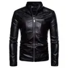 Chaqueta de cuero de imitación de cuero para hombres PFHQ Chaqueta de PU de otoño para hombres Ropa informal para motocicletas Tops de motociclista Moda de otoño Abrigo de cuero de imitación suelto de moda guapo 221007