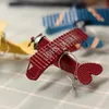빈티지 금속 항공기 모들 항공기 글라이더 복엽 비행기 모델 테이블 어린이를위한 장식 공예 크리스마스 선물 C87