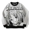 Sweaters Anime Girl Knitted Men Women Autumn Winter Loose Jumpers Y2K Hip Hop Streetwear Casual College Knitwear Pullover New Y2210