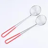 Flatware Sets 100pcs Stainless Steel Pearl Milk Tea Colander Pot Filter Oil Spoon Net Kitchen Vegetable NO435