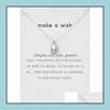 Pendant Necklaces Mom Letters Pendant Necklace For Women Charm Jewelry Gold Sier Color Wish Card Necklaces Choker Gifts Mo Bdejewelry Dhga4