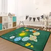 Carpets Robot Cartoon Print Children Entrance Door Mat barn vardagsrum sovrum crawling matta k￶k icke-halk mattor baby spel ma