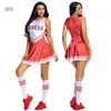 Чемпионат мира по костюм чирлидинг женский наряд школьницы для девочек Cheer Dance Costume с носками Печать