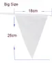 Banner Flags 100 40M White Garland Bunting Wedding Decoration Silk Fabric Banners Party Decoratio Bridal Shower 221007