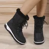 Boots Womens Thicken Plush Waterproof Snow Platform Warm Fur Ankle Woman Winter 2022 Casual Non Slip Cotton Padded Shoes 221007