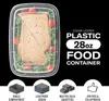 Bicchieri usa e getta Cannucce 10 pezzi Contenitori per alimenti in plastica Insalata di frutta Bento Box Prep Storage Scatole per il pranzo Pasto per microonde Forniture per ristoranti 221007