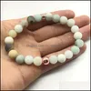 B￤rade str￤ngar p￤rlstr￤ngar naturliga stenarmband amazon frostade p￤rla amazonite armband mala p￤rlor psera reiki roman smycken fo dhwtd