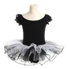 Dancewear Ballet Jupe pour filles Vêtements de danse tutus robe vêtements Enfants femmes Justaucorps à manches courtes Costumes en coton dansant 221007