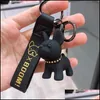 Llaveros Divertido Resina Bldog Llaveros Lindo Animal Llavero Titular Bolsa Charm Baratija Accesorios para Perros Estilo Punk Colgante Gota D Bdehome Dhueg