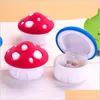 Jewelry Boxes 1 Piece Lovely Mushroom Gift Box Holder Veet Wedding Engagement Ring Jewelry For Earrings Necklaces Display 2487 T2 Dro Dhhu3