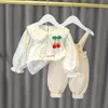 Ensembles de vêtements bébé filles ensemble de vêtements 2 pièces automne mode Style haute qualité à capuche enfant infantile costume décontracté 221007