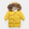 Down Coat Winter Tjock Long Kid S For Boy Jacket Girl Pur Collar Hooded Fashion Snowsuit 3 10y Teen Children Overcoat Parkas 221007
