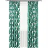 Rideau INS nordique palmier imprimé rideaux occultants pour salon feuilles vertes feuille voile lin Cortinas chambre fenêtre traitements