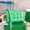 Отличное плечо кросс -кузов Cool Green Tote Bags Shopping Chropeplaps Messenger Braided Plain с роскошными дизайнерски