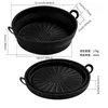 Remplacement de Pot de cuisson en Silicone pour friteuse à Air pliable, pour doublures en papier, facile à nettoyer, plateau de friture à Air pliable et réutilisable de 8.5 pouces