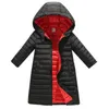 Manteau en duvet enfant fille vêtements vestes pour filles enfants automne hiver vêtements enfant à capuche mince coton-rembourré veste parka long manteau 221007