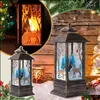 Juldekorationer 2021 Julljus Lykta Xmas Hanging Lamp Ornaments Decoration Santa Claus Snowman Nativity led BDESYBAG DHSCX