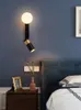 Moderne zwarte gouden LED Spotlight Wandlampen verlichting voor slaapkamer Studie Woonkamer Indoor Decoratie Lamp