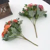 Dekorative Blumen, Simulationsblumenzweig, künstliche Bonquets, Blumenstrauß, mehrfarbig, für Hochzeit, Festival, Partys, Tisch, Heimdekoration, Retro