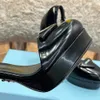 Platform Yüksek Topuklu Ayakkabı Patent Buzağı Lüks Tasarımcı Sandalet 11cm Rhinestone Dekoratif Ayak Bilgisi Kalın Elbise Ayakkabı Fabrika Ayakkabı