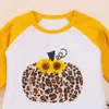 Clothing Sets Ma&Baby 6M-4Y Halloween Born Infant Baby Kid Girl Clothes Set Pumpkin Outfit Long Sleeve Tops Leopard Pants DD40