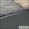 Chains 100 Meters Necklace Bracelets Tail Chains For Diy Jewelry Making Materials Handmade Supplies 313 D3 Drop Delivery 2021 Finding Dhcrb