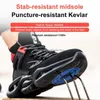 Bottes Mode Chaussures De Sécurité Hommes Acier Toe Chaussures De Travail Léger Respirant Travail Sneaker Mâle Haut Haut Travail Bottes De Sécurité Plus La Taille 3648 221007