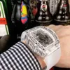 Multifunktions-SUPERCLONE-Uhren-Armbanduhr-Designer Luxus-Herren-Mechanische Uhr Richa Milles Rm11 Vollautomatisches Uhrwerk Saphir Mirro ZWFS