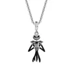 Pendant Necklaces Harong Nightmare Before Christmas Black Enamel Fashion Jewelry Jack Skull Cute Women Girl Halloween Gift 221007