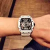 متعددة الوظائف الساعات Superclone مصمم Wristwatch مصمم الفاخرة ميكانيكا المراقبة Richa Milles Wristwatch كامل الحركة الميكانيكية الأوتوماتيكية BHFK GQ6P