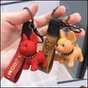 Llaveros Divertido Resina Bldog Llaveros Lindo Animal Llavero Titular Bolsa Charm Baratija Accesorios para Perros Estilo Punk Colgante Gota D Bdehome Dhueg