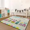 Carpets Robot Cartoon Print Children Entrance Door Mat barn vardagsrum sovrum crawling matta k￶k icke-halk mattor baby spel ma